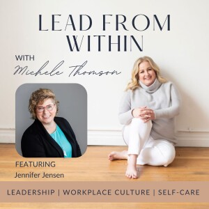 Podcast cover: Lead From Within, leadership focus.